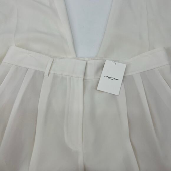LAFAYETTE 148 NEW YORK Dress Pants Cloud Pleated Lined Lightweight Size 14 NEW - Picture 8 of 15